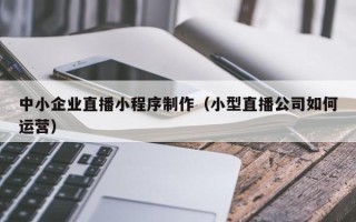陵水中小企业直播小程序制作（小型直播公司如何运营）
