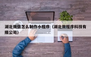 陵水湖北微信怎么制作小程序（湖北微程序科技有限公司）